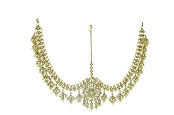Gold cubic zirconia hair-accessories 1