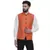 Orange Brasso Jacquard Nehru Jacket