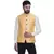 Yellow Brasso Jacquard Nehru Jacket