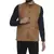 Brown Plain Faux Velvet Nehru Jacket for Men