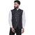 Blue Brasso Jacquard Nehru Jacket