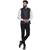 Blue Brasso Jacquard Nehru Jacket