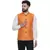 Orange Brasso Jacquard Nehru Jacket