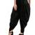 Black plain polyester dhoti-salwar