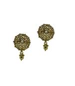 Gold cubic zirconia earrings