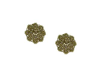 White cubic zirconia earrings 2