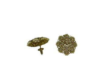 White cubic zirconia earrings 3