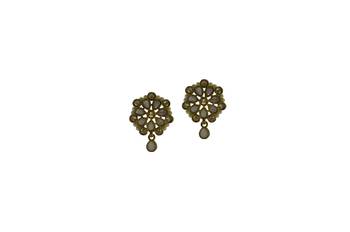 Pink cubic zirconia earrings 2