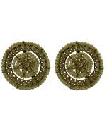 Gold cubic zirconia earrings