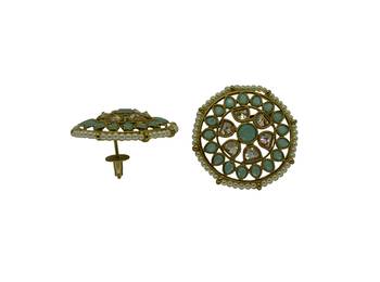 Gold cubic zirconia earrings 3