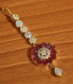 Red Ruby       Maang-Tikka