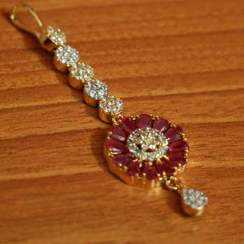 Red Ruby       Maang-Tikka 2