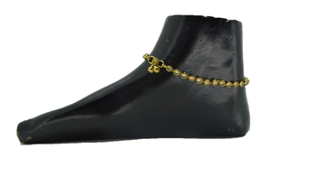 Gold cubic zirconia anklets 2