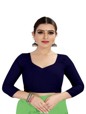 Light green printed chanderi silk saree with blouse 4