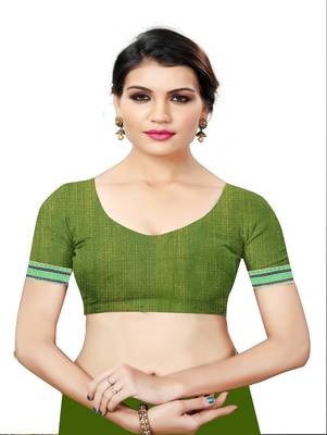 Mehendi printed georgette saree with blouse 4