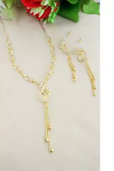 White necklaces