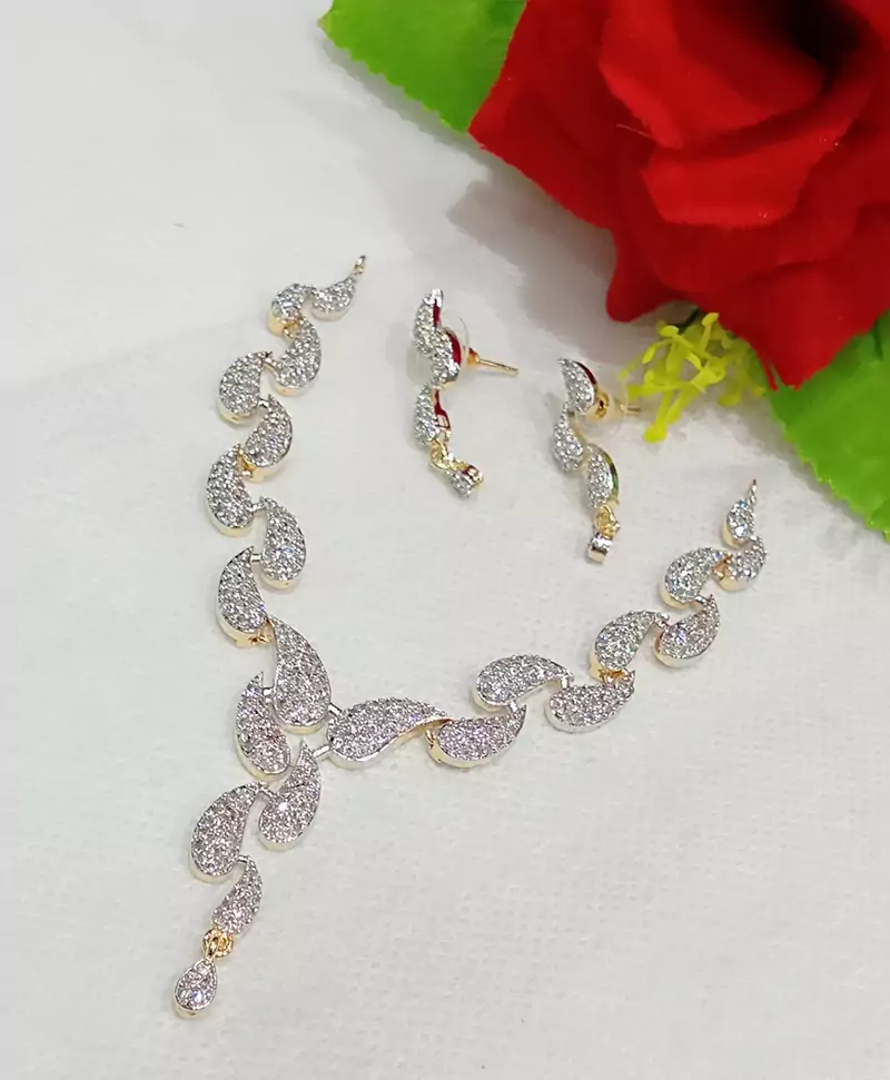 White necklaces
