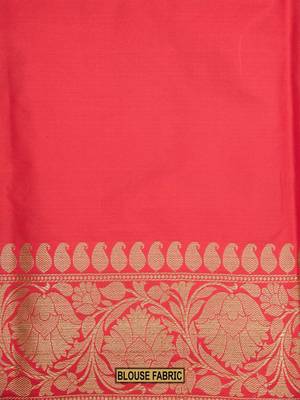 Maroon Meenakari Floral Boota Pure Katan Silk Brocade Banarasi Saree 5
