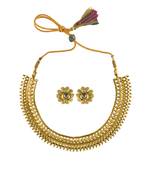 Gold sapphire  necklace-sets