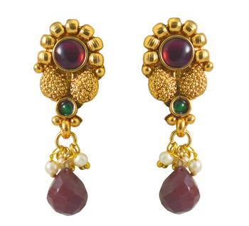 Gold sapphire  necklace-sets 3