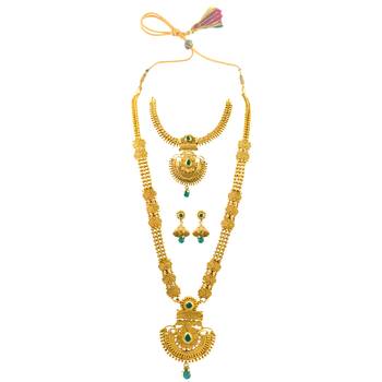 Gold sapphire  necklace-sets 1