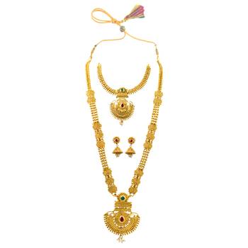 Gold sapphire  necklace-sets 1