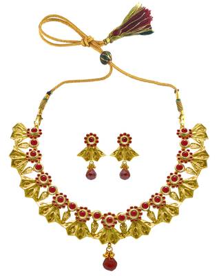 Gold sapphire  necklace-sets 1