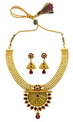 Red sapphire  necklace-sets 1