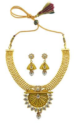 Gold sapphire  necklace-sets 1