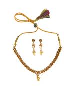 Gold sapphire  necklace-sets