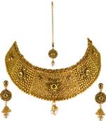 Gold sapphire  necklace-sets