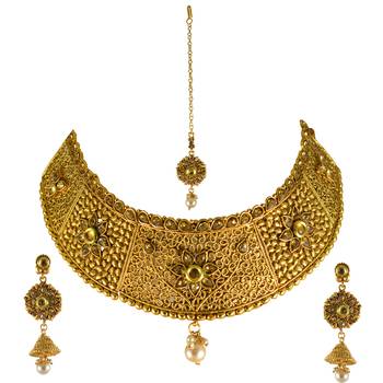 Gold sapphire  necklace-sets 2