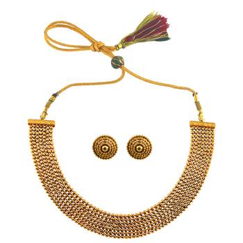 Gold sapphire  necklace-sets 1