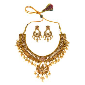 Gold sapphire  necklace-sets 1