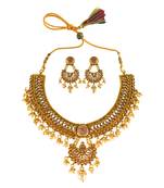 Gold sapphire  necklace-sets
