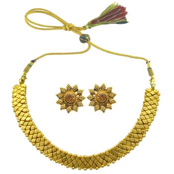 Gold sapphire  necklace-sets 1