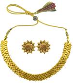 Gold sapphire  necklace-sets