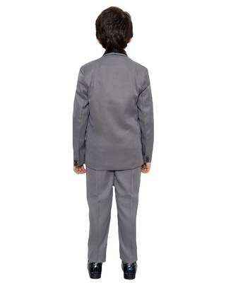 Purple plain polyester boys-suit 4