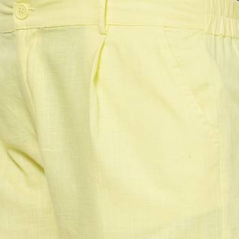 Yellow printed viscose bottoms 5