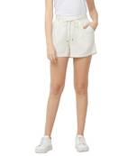 Beige printed rayon bottoms