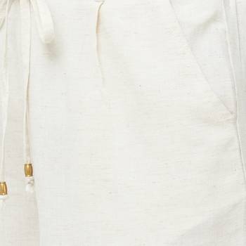 Beige printed rayon bottoms 4