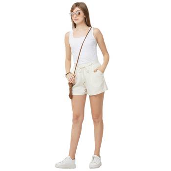 Beige printed rayon bottoms 5