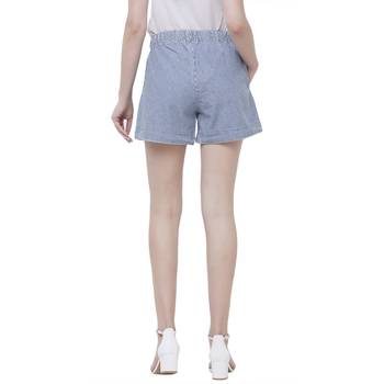 Blue printed viscose bottoms 4