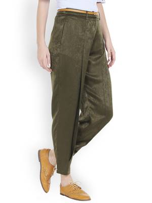 Green printed polyester bottoms 2