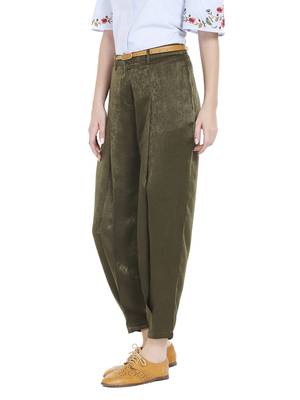 Green printed polyester bottoms 3
