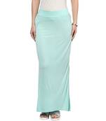 Green printed viscose skirts