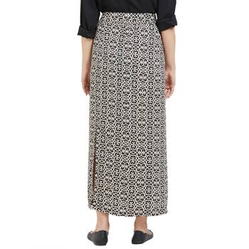 Black printed viscose skirts 3