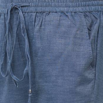 Blue printed viscose bottoms 5