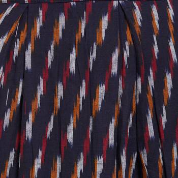 Blue printed viscose skirts 4
