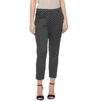 Black printed cotton trousers 1